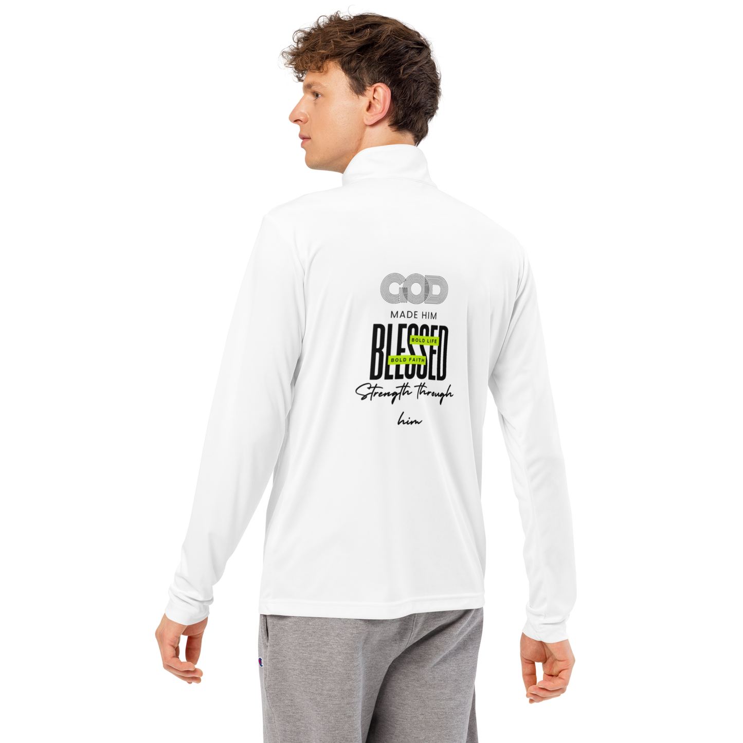 GOD Made Him Blessed™ Zip Pullover